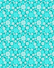 Old Wallpaper Scrapbook Paper with vintage floral motifs