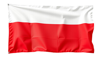 Polska Flaga Narodowa Powiewająca Wdzięcznie Na Przezroczystym Tle