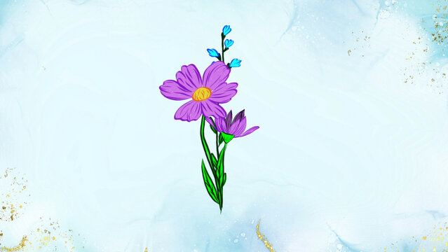 Flower Animation Element 02