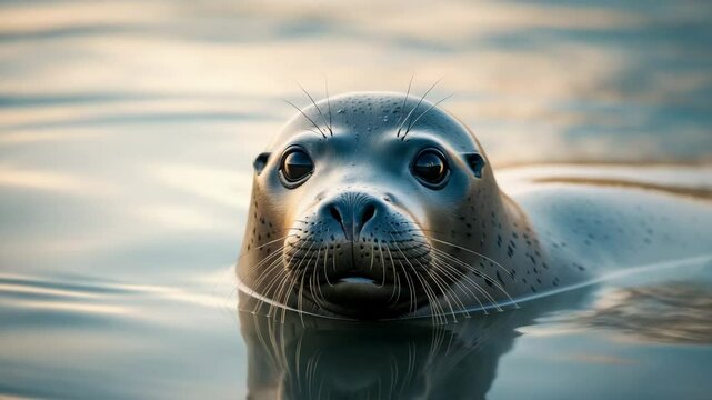 Harbor Seal staring into the lens
