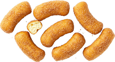 Delicious Sugar Coated Cinnamon Breadsticks Sweet Baked Treats Food Photography