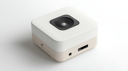 Fototapeta premium Small electronic device isolated on white