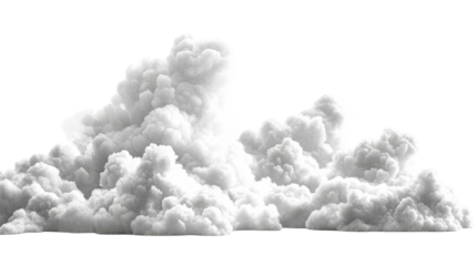 Soft white clouds floating in a bright sky