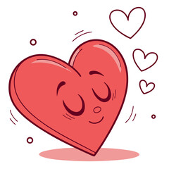 Heart Emoji with Soft Shadow Effect

