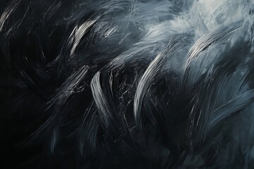 Obraz premium Digital Abstract Brush Strokes Painting