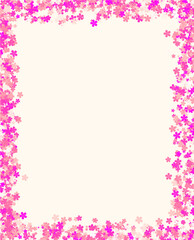 Delicate Floral Frame for Invitations and Greetings