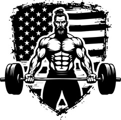 Gym and Fitness Silhouettes vector