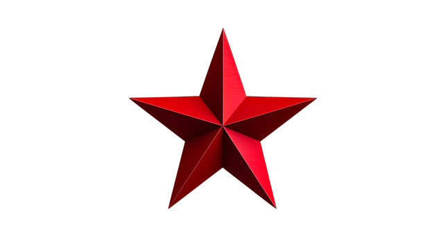 Red star with transparent background