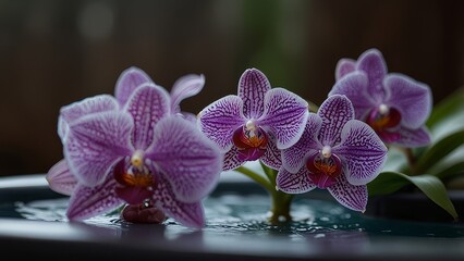 purple orchid flower