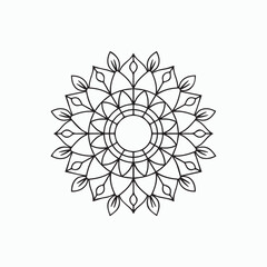 Mehndi Inspired Mandala. Mandala Ink Illustration
