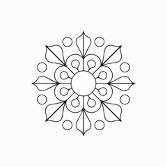 Boho Style Mandala. Decorative Mandala Art
