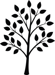 Fototapeta premium black and white tree