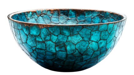 Unique turquoise decorative bowl