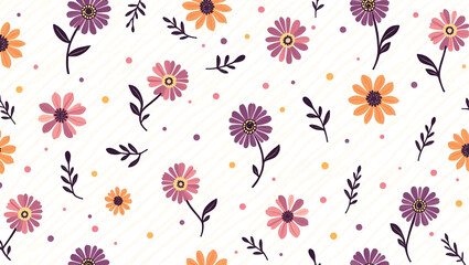 Obraz premium seamless floral pattern