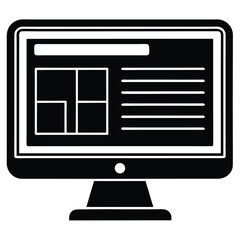 Modern Monitor Showing Productivity App