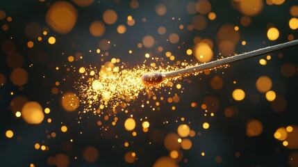 Match igniting sparks