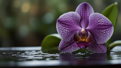 purple orchid flower