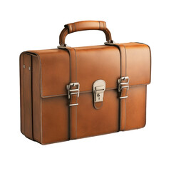 Gradient 3D Briefcase With Soft Leather  isolated on a transparent background
