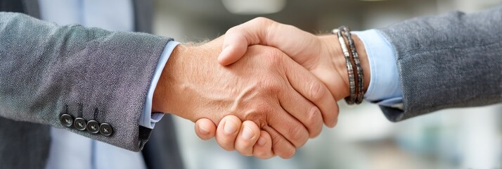 Two people shaking hands