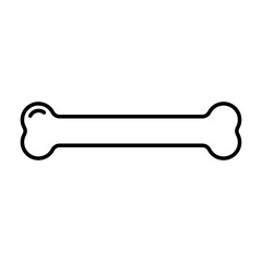 Dog bone clip art design on plain white transparent isolated background for card, shirt, hoodie, sweatshirt, apparel, card, tag, mug, icon, poster or badge