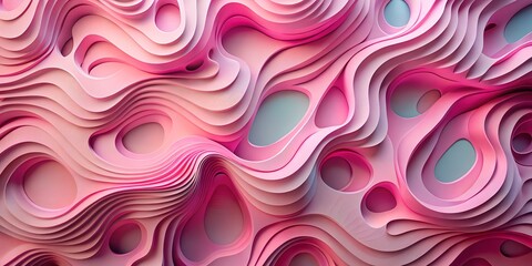 Obraz premium 3d abstract background with paper cut shapes vector