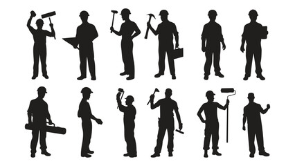Laborers and Tradespeople Silhouettes