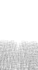 Architectural building 3d rendering