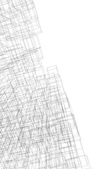 Fototapeta premium Architectural building 3d rendering