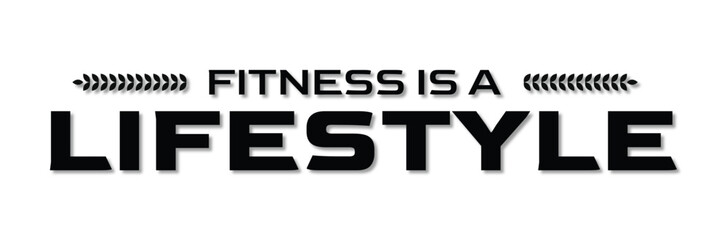 Gym motivational quote, fully editable vector