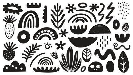Obraz premium Colorful Playful Nature Graphics