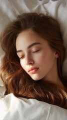 Woman sleeping peacefully in bed (6)