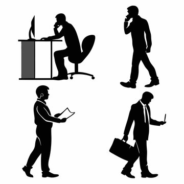 businessman and businesswoman