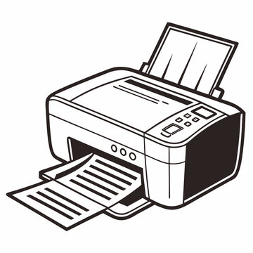 illustration of printer