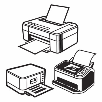 illustration of printer