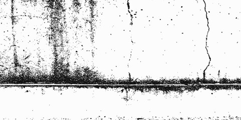 modern Texture grunge black or white of grunge cracks dust and scratches concrete distress old wall texture vector background.	