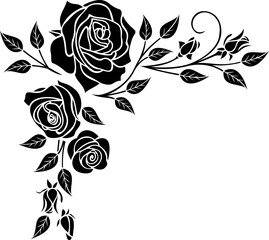Corner with  roses