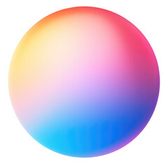 Soft Gradient 3D Color Palette Back  isolated on a transparent background