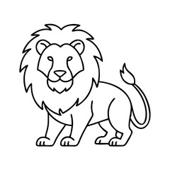 lion icon, lion vector illustration-simple illustration of lion, perfect for lion logos and icons