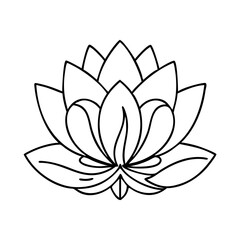 lotos icon, lotos vector illustration-simple illustration of lotos, perfect for lotos logos and icons
