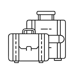 luggage icon, luggage vector illustration-simple illustration of luggage, perfect for luggage logos and icons