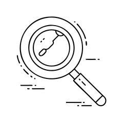 magnifying glass icon, magnifying glass vector illustration-simple illustration of magnifying glass, perfect for magnifying glass logos and icons