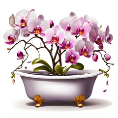 orchid in a bowl
