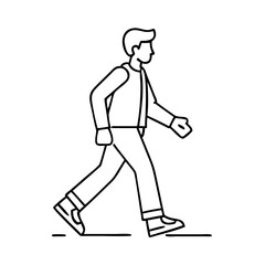 man walking icon, man walking vector illustration-simple illustration of man walking, perfect for man walking logos and icons