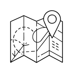 map icon, map vector illustration-simple illustration of map, perfect for map logos and icons