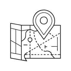 map place marker icon, map place marker vector illustration-simple illustration of map place marker, perfect for map place marker logos and icons
