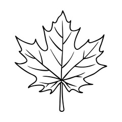 maple leaf icon, maple leaf vector illustration-simple illustration of maple leaf, perfect for maple leaf logos and icons