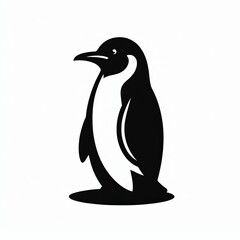 Fototapeta premium Penguin Silhouette Illustration