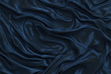 Fototapeta premium This abstract elegant background showcases a dark color palette of black, gray, and blue, incorporating elements of drapery, curtain, and fabric material, with soft folds, wave and stripe patterns,