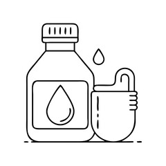 oil icon, oil vector illustration-simple illustration of oil, perfect for oil logos and icons