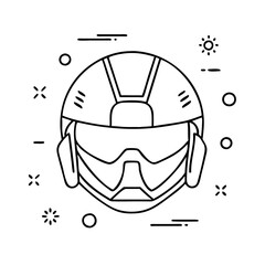orange modern helmet icon, orange modern helmet vector illustration-simple illustration of orange modern helmet, perfect for orange modern helmet logos and icons